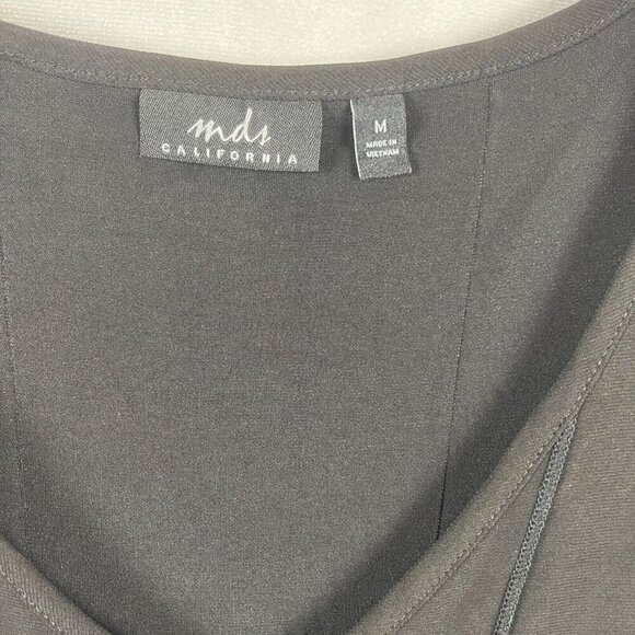 Mds California Women V-Neck Relaxed Fit Tunic Top Size M - Picture 2 of 5